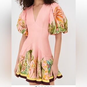 Alemais Papaya Mini Dress